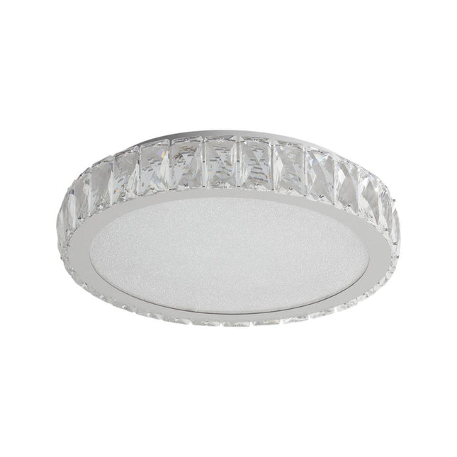 Clear Crystal Flush Chandelier With Clear Shades HomeRoots