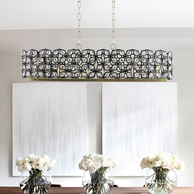 Clear Chandelier Crystal Ceiling Light HomeRoots