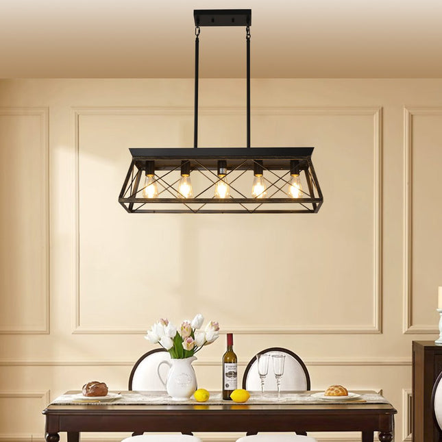 Gold and Black Chandelier Metal Ceiling Light HomeRoots