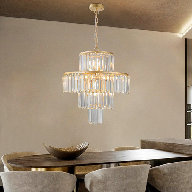 Gold Chandelier Metal Ceiling Light HomeRoots