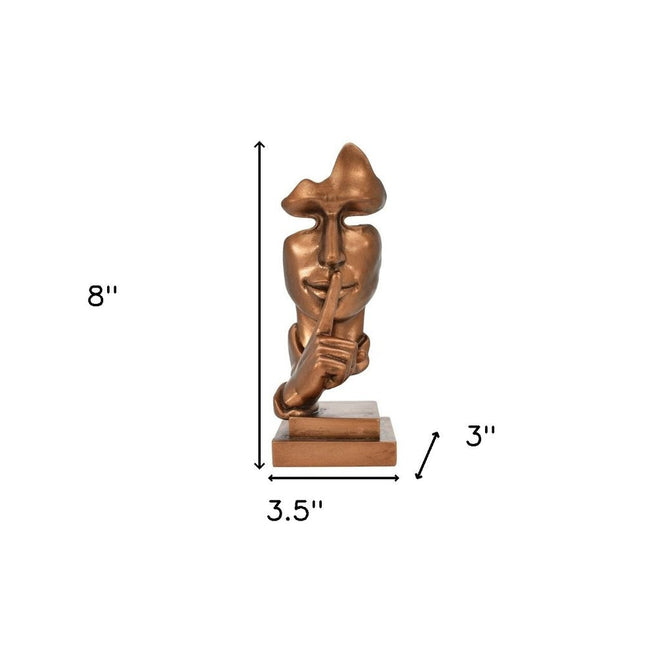 8" Bronze Resin Unavailable Tabletop Sculpture HomeRoots