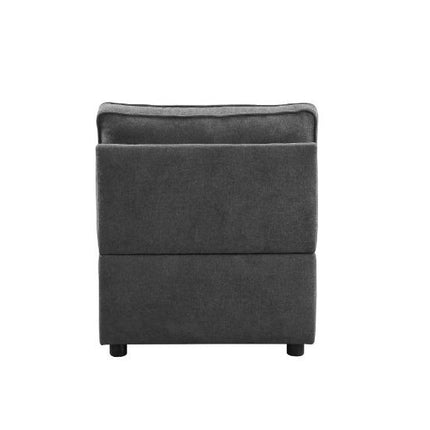 ACME 56873 Silvester Modular Armless Chair, Gray Fabric