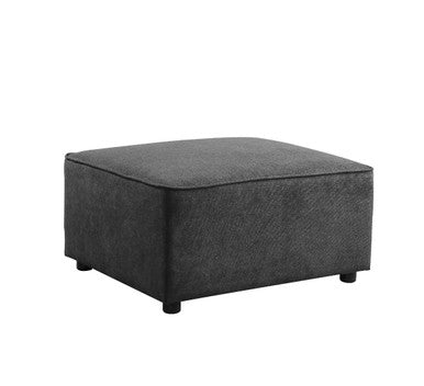 ACME 56876 Silvester Ottoman, Gray Fabric ACME Furniture