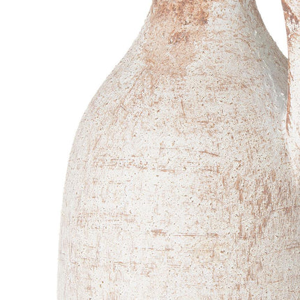 12" Brown And White Ceramic Round Jug Vase HomeRoots