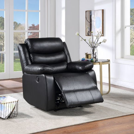 ACME 56910 Eilbra Power Recliner, Black PU