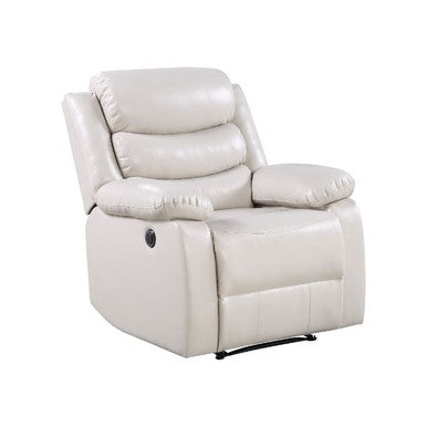 ACME 56911 Eilbra Power Recliner, Beige PU ACME Furniture