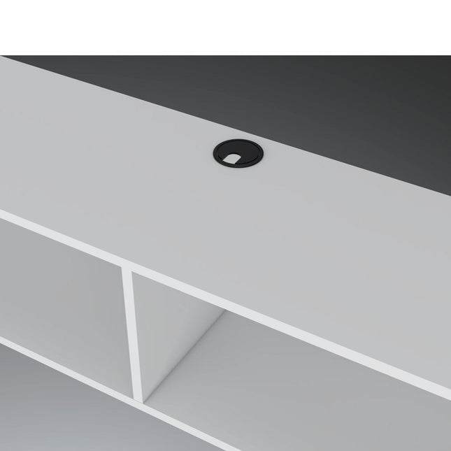 59" White Floating Mount TV Stand HomeRoots