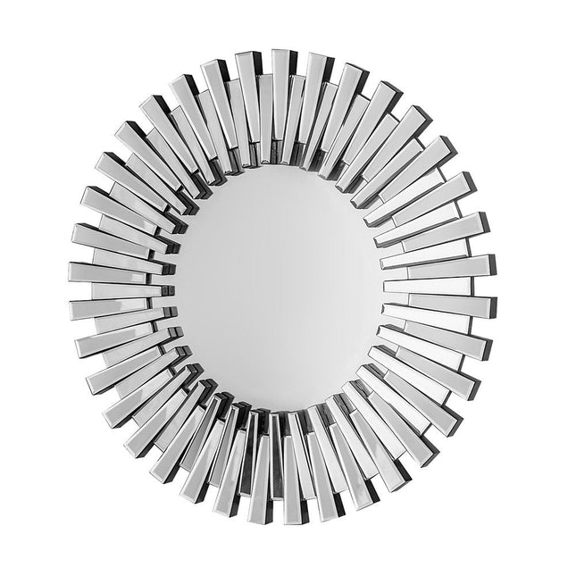 32" Silver Sunburst Unframed Accent Mirror HomeRoots