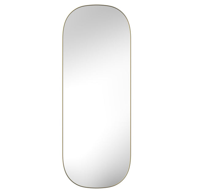 47" Gold Oval Framed Full Length Hanging Mirror HomeRoots