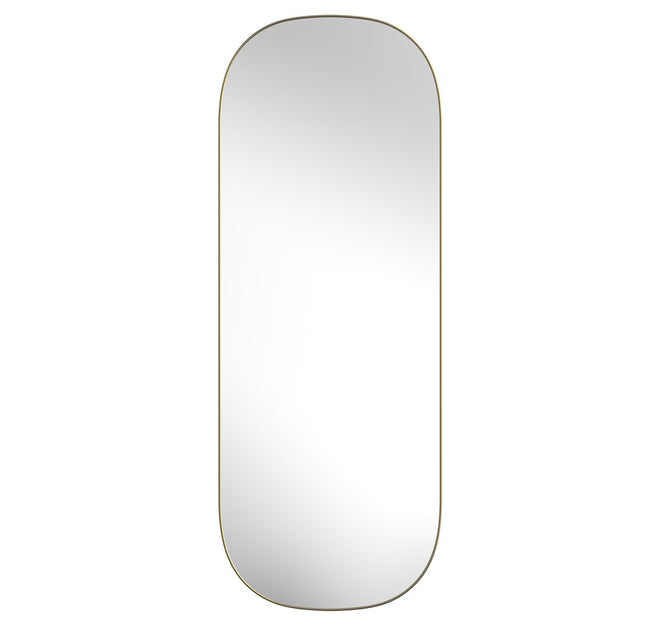 47" Gold Oval Framed Full Length Hanging Mirror HomeRoots