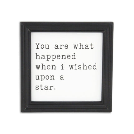 When I wished Upon A Star Black Framed Print Wall Art HomeRoots