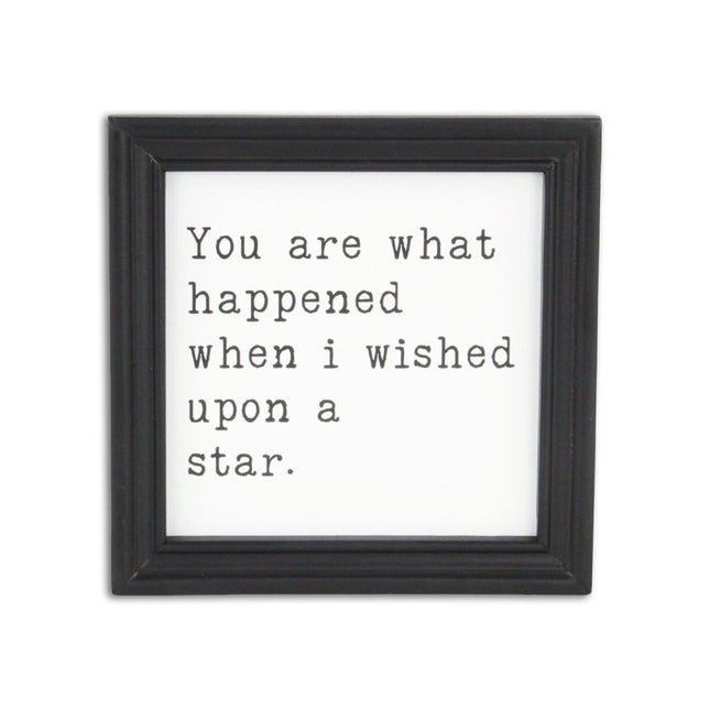 When I wished Upon A Star Black Framed Print Wall Art HomeRoots