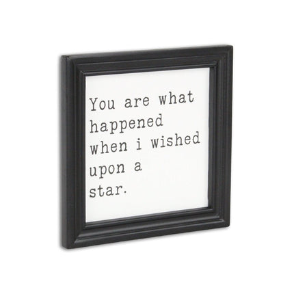 When I wished Upon A Star Black Framed Print Wall Art HomeRoots