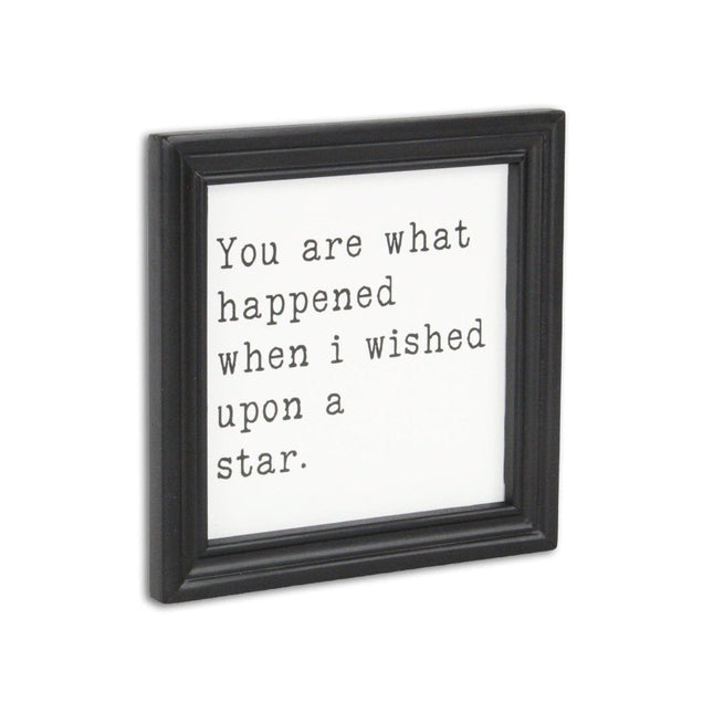 When I wished Upon A Star Black Framed Print Wall Art HomeRoots