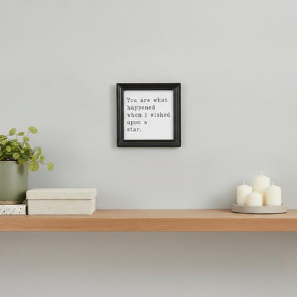 When I wished Upon A Star Black Framed Print Wall Art HomeRoots