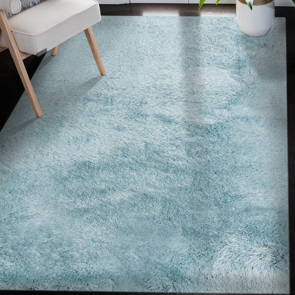9' X 14' Sky Blue Area Rug