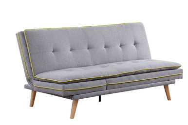 ACME 57164 Savilla Adjustable Sofa, Gray Linen & Oak Finish ACME Furniture