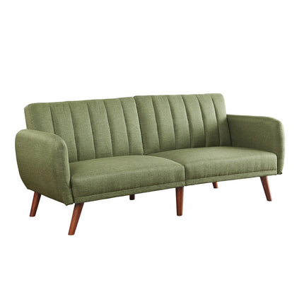 ACME 57194 Bernstein Adjustable Sofa, Green Linen & Walnut Finish