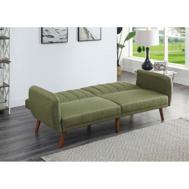 ACME 57194 Bernstein Adjustable Sofa, Green Linen & Walnut Finish ACME Furniture