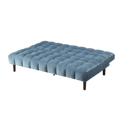 ACME 57202 Yolandi Teal Velvet Adjustable Sofa  4