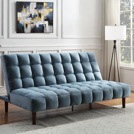 ACME 57202 Yolandi Teal Velvet Adjustable Sofa  6