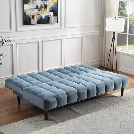 ACME 57202 Yolandi Teal Velvet Adjustable Sofa  7