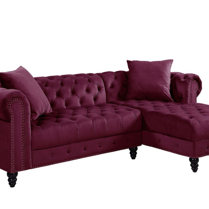 ACME 57315 Adnelis Red Sectional Sofa  1