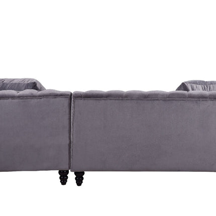 ACME 57325 Adnelis Gray Sectional Sofa  4