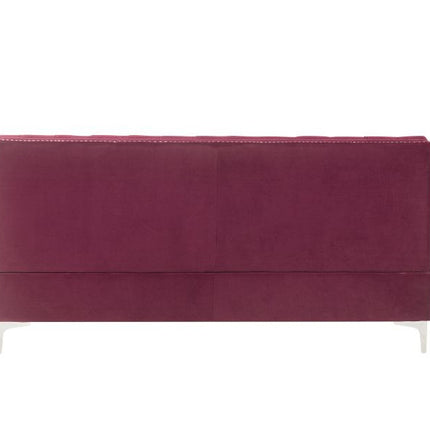 ACME 57332 Jaszira Modular - Armless Sofa, Burgundy Velvet