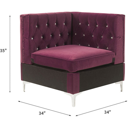 ACME 57334 Jaszira Modular - Wedge, Burgundy Velvet