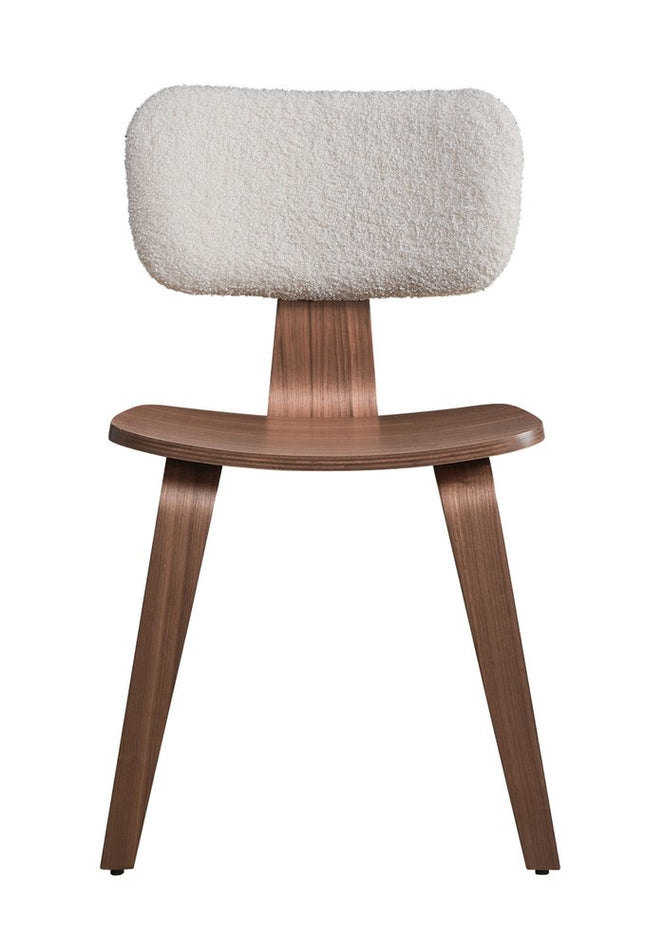 Set of Two Green and Brown Fabric Open Back Dining Side Chairs