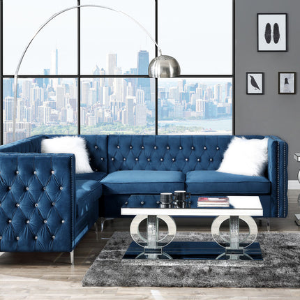 ACME 57340 Jaszira Modular - Left Facing & Right Facing Arms, Blue Velvet