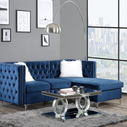 ACME 57340 Jaszira Modular - Left Facing & Right Facing Arms, Blue Velvet