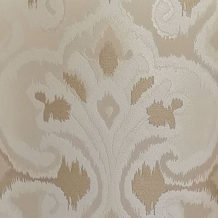 Set of Two White Tufted Fabric Dining Side Chairs