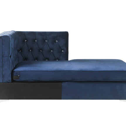 ACME 57343 Jaszira Modular - Chaise, Blue Velvet