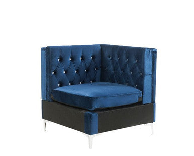 ACME 57344 Jaszira Modular - Wedge, Blue Velvet ACME Furniture