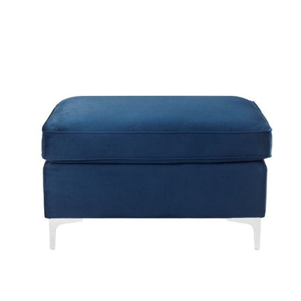 ACME 57345 Jaszira Ottoman, Blue Velvet