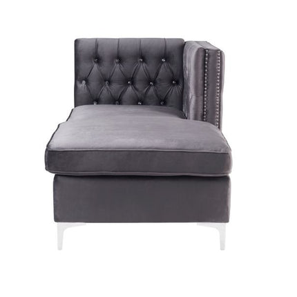 ACME 57373 Jaszira Modular - Chaise, Gray Velvet