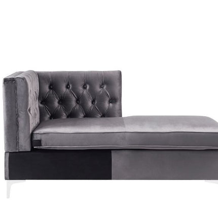 ACME 57373 Jaszira Modular - Chaise, Gray Velvet