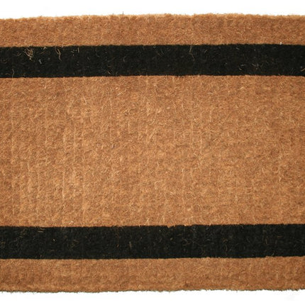 24" X 48" Brown and Black Coir Outdoor Door Mat