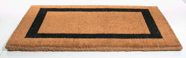 24" X 48" Brown and Black Coir Outdoor Door Mat