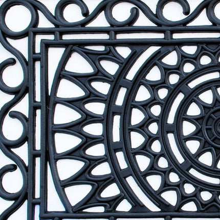 24" X 36" Black Rubber Outdoor Door Mat