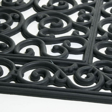 24" X 48" Black Rubber Outdoor Door Mat