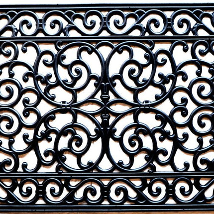 24" X 48" Black Rubber Outdoor Door Mat