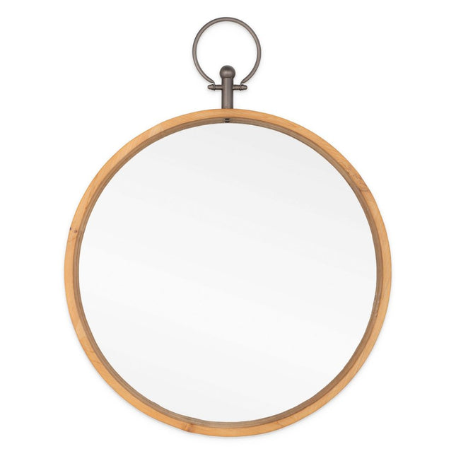 30" Bronze Round Metal Framed Accent Mirror HomeRoots