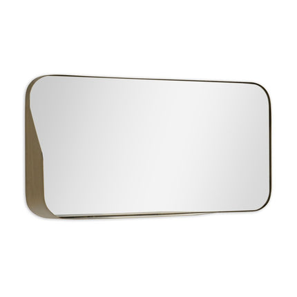 28" Bronze Metal Accent Mirror HomeRoots