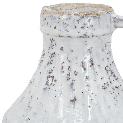 6" Sand And White Terracotta Round Jug Vase HomeRoots
