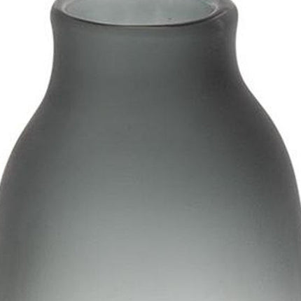 17" Charcoal And Orange Ombre Glass Table Vase HomeRoots