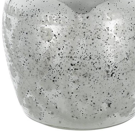10" Silver Speckle Glass Table Vase HomeRoots