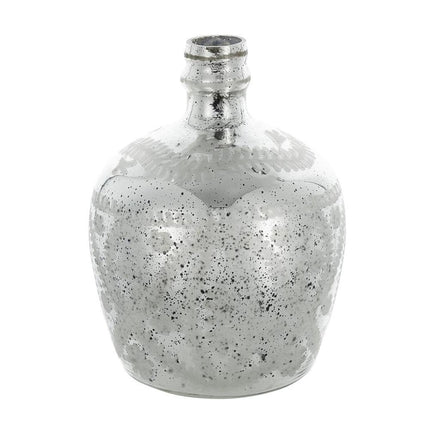10" Silver Speckle Glass Table Vase HomeRoots